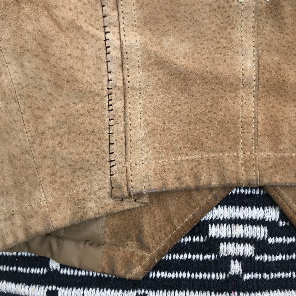 vtg suede altered vest - Picture 12 of 13